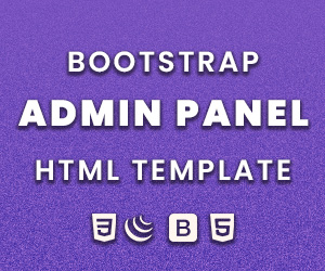 Admin Panel HTML Template
