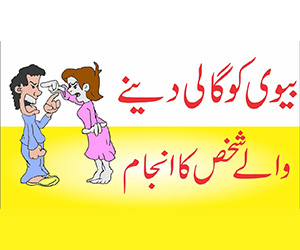 بیوی کو گلی دینے کا انجام